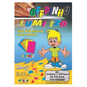 Bloco Creative Lumi A4 25 FL 5 Cores Offpinho