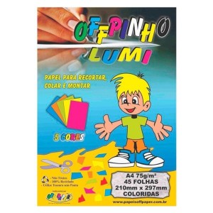 Bloco Creative Lumi A4 45FLS 5 Cores Offpinho