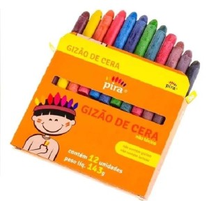 Giz Cera Gizão 12 cores PIRA
